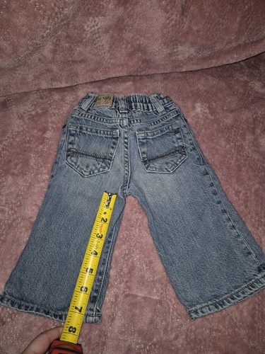 VTG Original Brand Est 1989 Place Baby Toddler Jeans 9-12M BootCut Stretch Waist - Picture 3 of 6