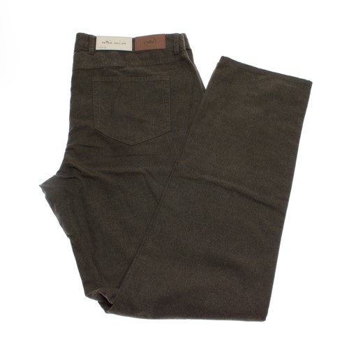 Peter Millar NWT 5 Pocket Jean Cut Pants Size 38 US In Solid Green Cotton Blend - Picture 2 of 13
