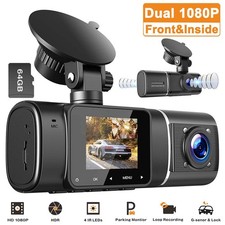 TOGUARD FHD Both 1080P Dash Cam Front Cabin Car Dash Camera Night Vision Taxi