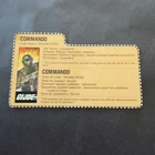 1982 HASBRO GI JOE SNAKE EYES v1 FIGURE'S CANADIAN BILINGUAL FILE CARD