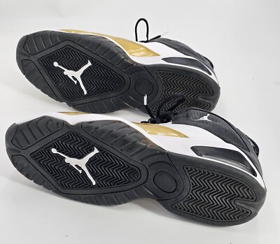 AIR JORDAN CT1603-100 WHITE/BLACK/GOLD B display picture 3