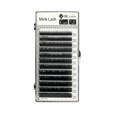 BL Lashes Nerz Wimpernschale gemischte Länge J, B, C, D Curl - Wimpernverlängerung