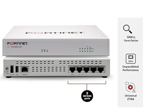 FORTINET FG-40F-BDL-950-12 FortiGate FG-40F Network Security Firewall Appliance