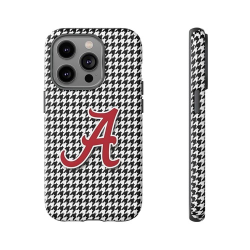 Alabama Houndstooth Phone Case, Tough Cases, College Fan Gear, Initial A - 第 75/266 張圖片