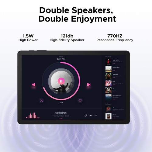 DOOGEE Tab G6+ 2025 Newest Android 15 AI Tablet, 11 Inch Tablets 32GB+256GB GPS - Picture 3 of 10
