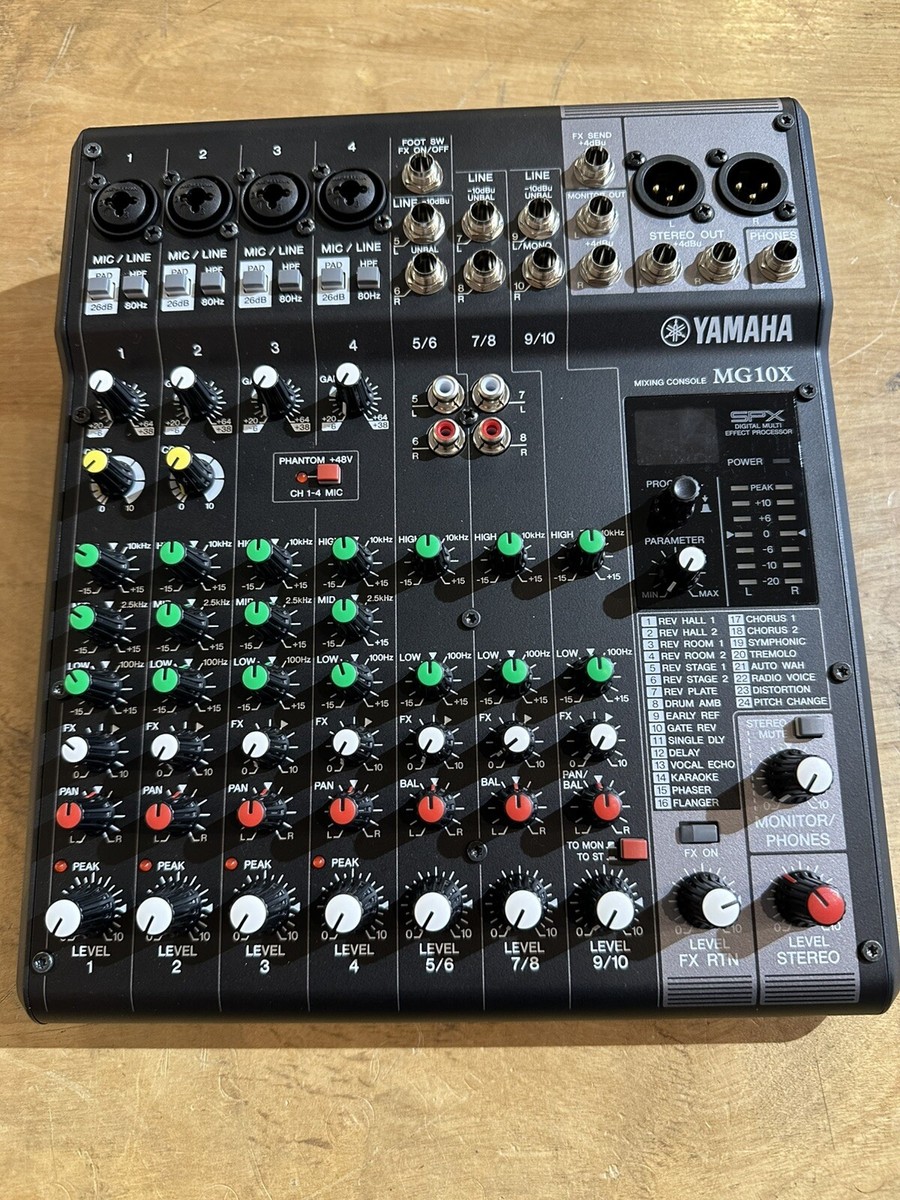 Yamaha MG10X CV 10 Channel Effect Stereo Mixer 889025142571