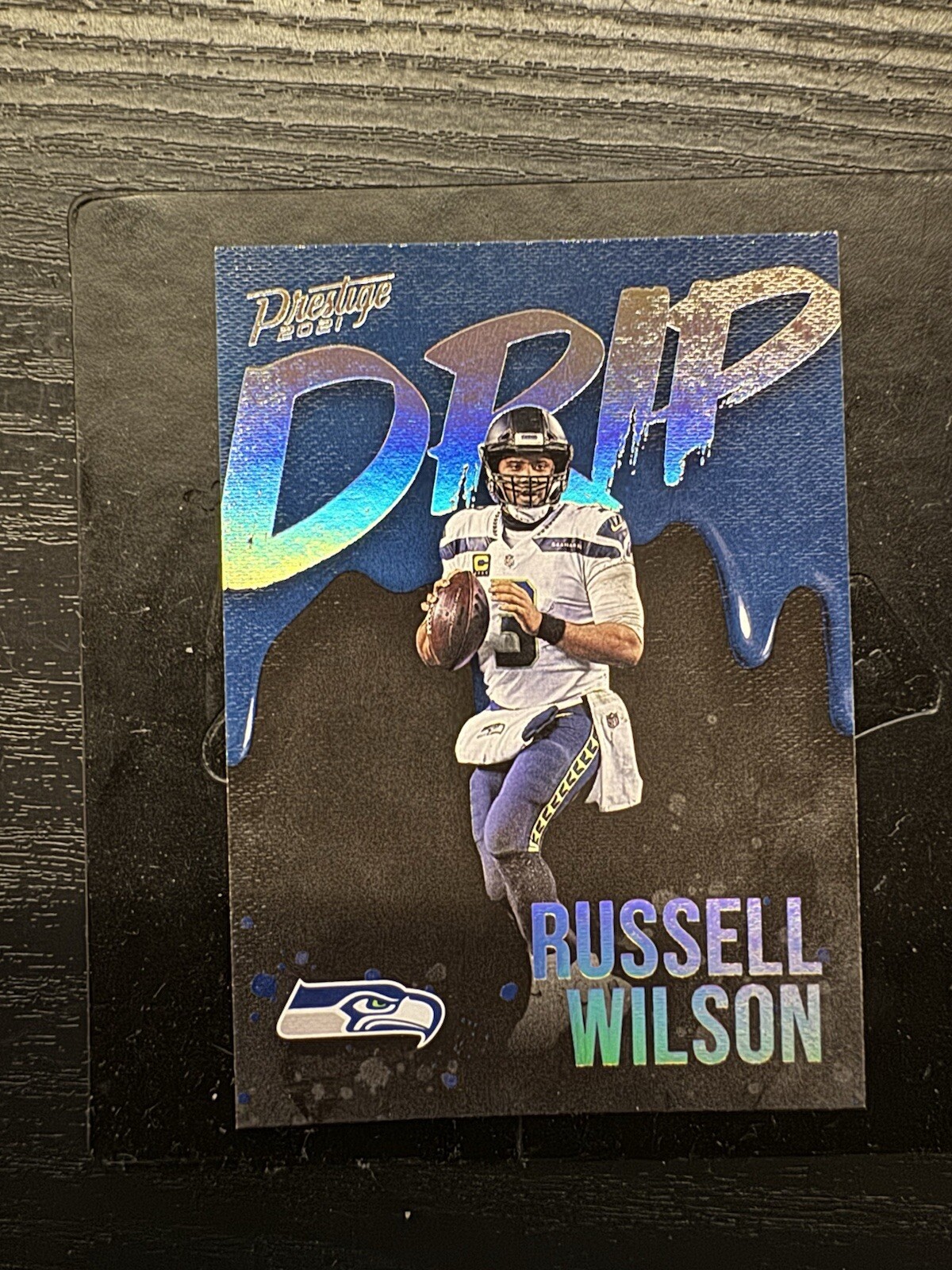RUSSELL WILSON 2021 Panini Prestige DRIP Case Hit INSERT No. ND-RW SEAHAWKS SP