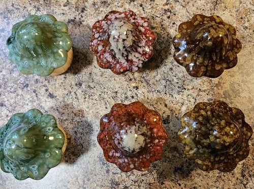 Fairy Garden Ceramic 4" Garden Mushroom Glazed Figurine 6 Total - Picture 5 of 6