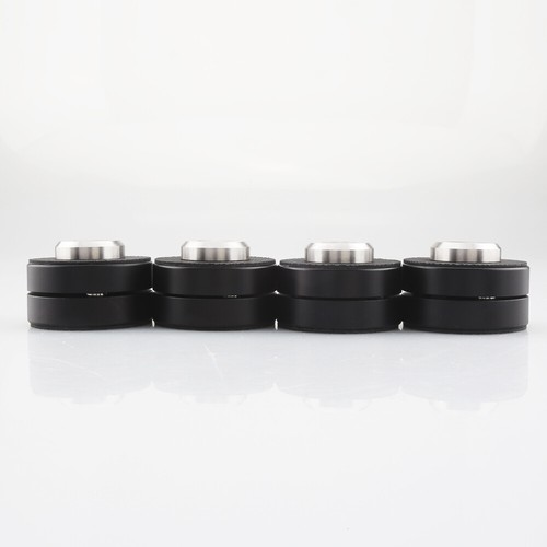 4xAudiocrast 39mm Aluminium Speaker Spike Pad Steel Ball Isolation Stand Feet - Picture 15 of 34