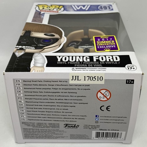 Funko Pop! Westworld 491 - Young Ford 2017 exclusivo para convenciones de verano - Imagen 6 de 7