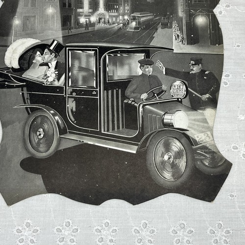 Geo. H. Jung Company Advertising Paper Fan 533 Exceeding The Speed Limit Bennett - Picture 5 of 7