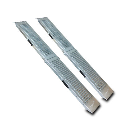 2x Klappbare Auffahrrampe Auffahrschiene Motorradrampe 200Kg Stahl 180cm
