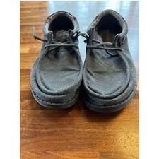Hey Dude Wally Youth Slip-On Shoes Gray Size Y5 / Women  s 6 Lightweight Casual