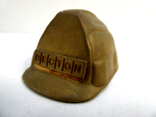 VINTAGE BECTON MINIATURE BRASS METAL SOUVENIR SAFETY HELMET TRADIES HARD HAT