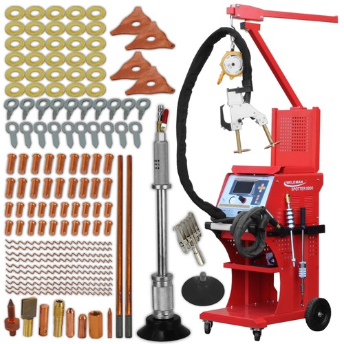 Spotter De Carrosserie MSW S-SPOTTER 5000 - 400V, 5000A - Kit Débosselage Professionnel Avec Chariot - 5