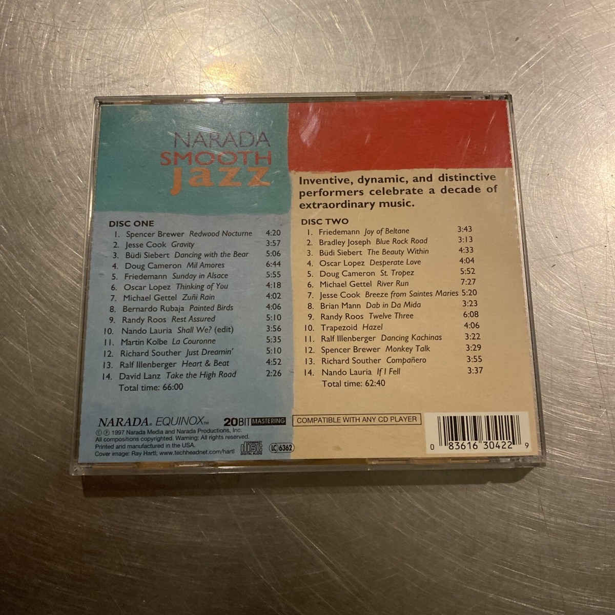 Narada Smooth Jazz by Various Artists (CD, Oct-1997, 2 Discs