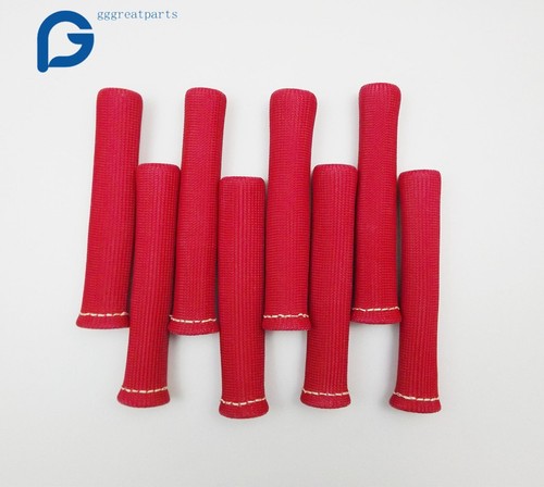 Nuevo Rojo 1200° Bujía Cable Botas Protector Térmico Funda Sbc BBC 350 454 - Imagen 4 de 5