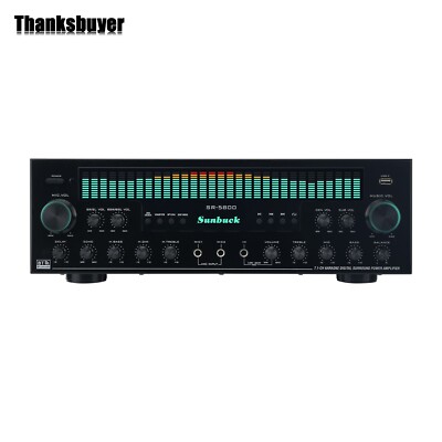 SR-5800 1200W 220V 7.1 Ch Amp Bluetooth Karaoke Digital Surround
