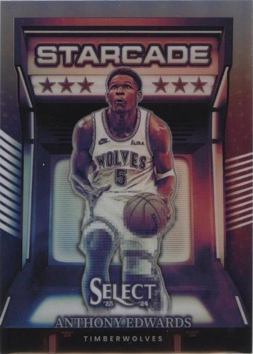 2024-25 Panini Select ANTHONY EDWARDS #23 Tectonic Minnesota