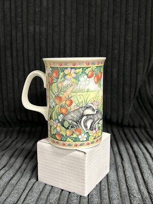 Royal Doulton Expressions Fine China Becher Woodland Friends Sammler ~ Dachse