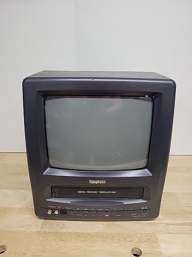 Symphonic 9 Inch TV/VCR Combo Model TVCR9E1 AS-IS NOT WORKING NO POWER CHORD