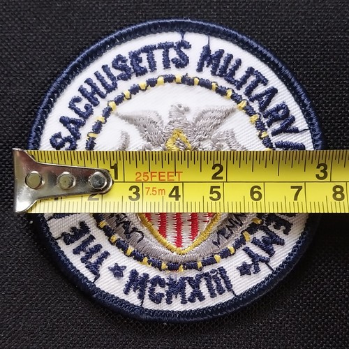 Vintage THE MASSACHUSETTS MILITARY ACADEMY MMA ~ MCMXIII ~ toppa militare - Foto 2 di 6