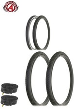 ALTA BICYCLE WIRE BEAD TIRES 24 x 1-3/4 S7 SCHWINN CLASSIC MINI BRICK W/TUBES.