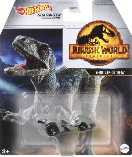Coche Personaje Dino Hot Wheels Jurassic Park Velociraptor 'Beta'