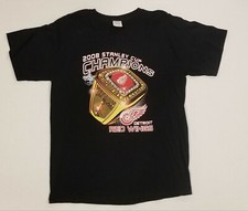2008 Detroit Redwings Championship Ring T Shirt L