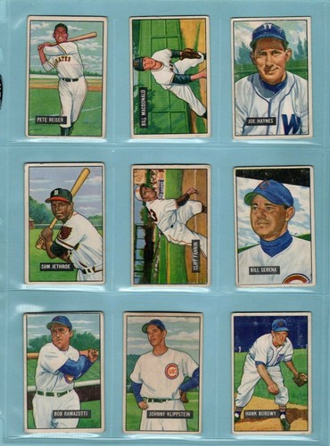 1951 Bowman Starter Set Lot of 110 Different Baseball Cards VG  - Picture 12 of 12