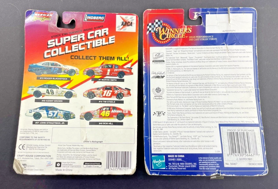 Jeff Gordan 1999, Tim Steele  1996 Lindberg SEALED    hr - Image 4 of 4