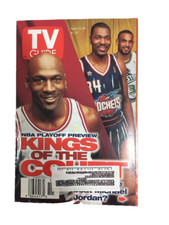 Vintage 1997 April 12-18 TV Guide - Kings of the Court on Cover / NBA Basketball