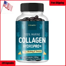 Hydrolysed Marine Collagen Peptides - Enhanced with Hyaluronic Acid & Vitamin C