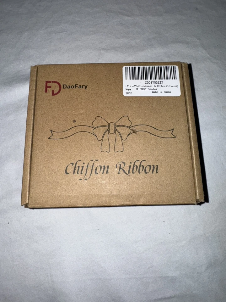 1.5” x 45 Yd Chiffon Ribbon DIY Wedding Craft White Pink Blue 9 Rolls - Image 2 of 4