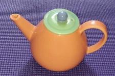 Lindt Stymeist Colorways 3 Tone SALMON GREEN BLUE Retro Small Teapot