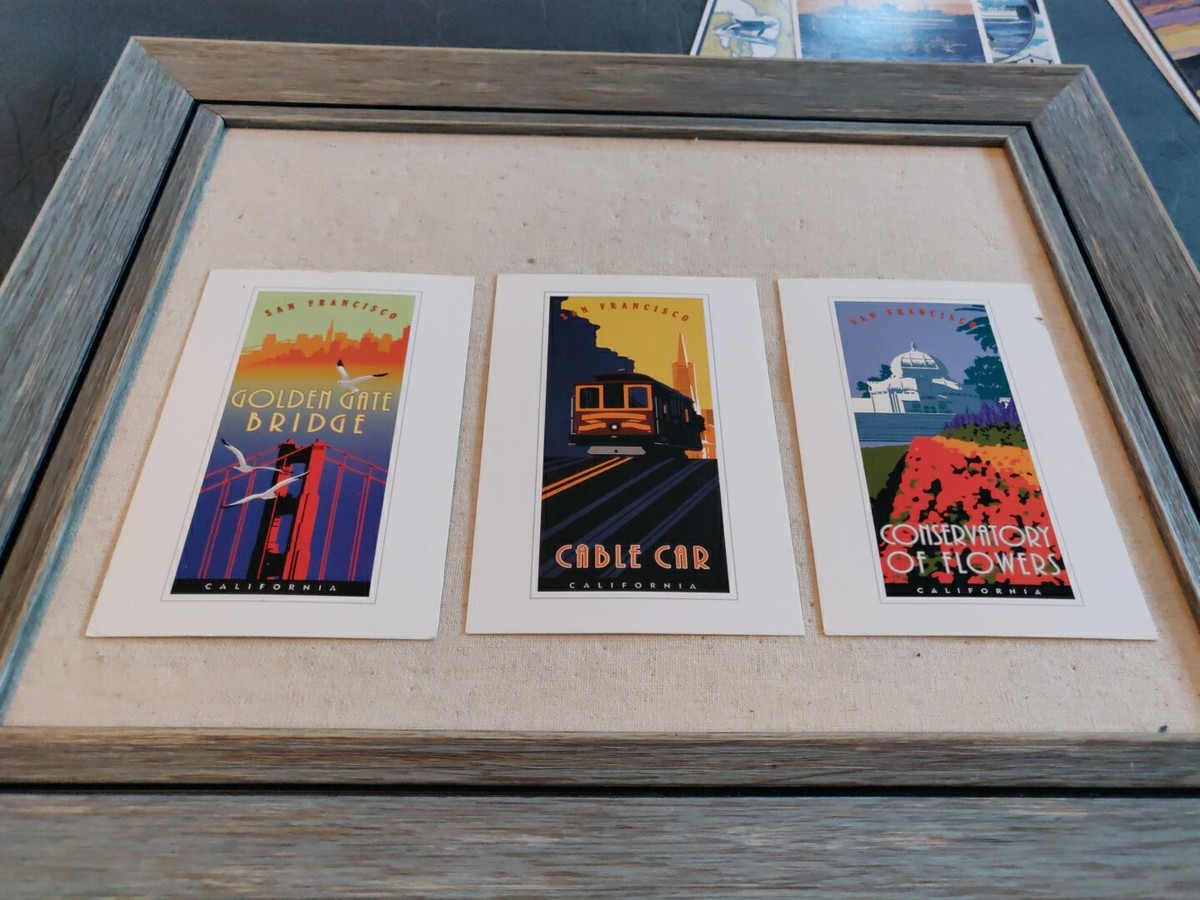 Vintage Greenhaus Postcards Collection; Cable Car, Golden Gate