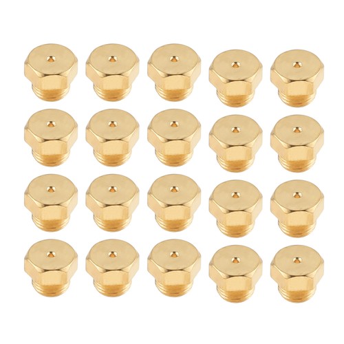 20Pcs M5x0.5mm/0.68mm Brass Jet Nozzles for Propane LPG Natural Gas Pipe Burner - Picture 2 of 6