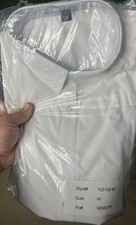 CintAs white long sleeve work shirt Medium Style 102108-092 Brand New