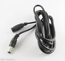CCTV DC Power 5.5mm x 2.1mm Female To Male Plug Cable Adapter Extension Cord 2M