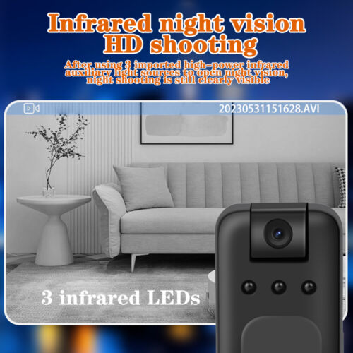 1080P HD Mini Body Camera Voice Video Recorder Wearable Cam with WiFi Sports DV - Picture 10 of 12