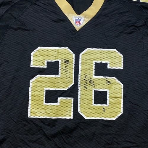 New Orleans Saints Deuce McAllister Jersey 2XL XXL Black Gold # 26 NFL Football - Picture 3 of 13