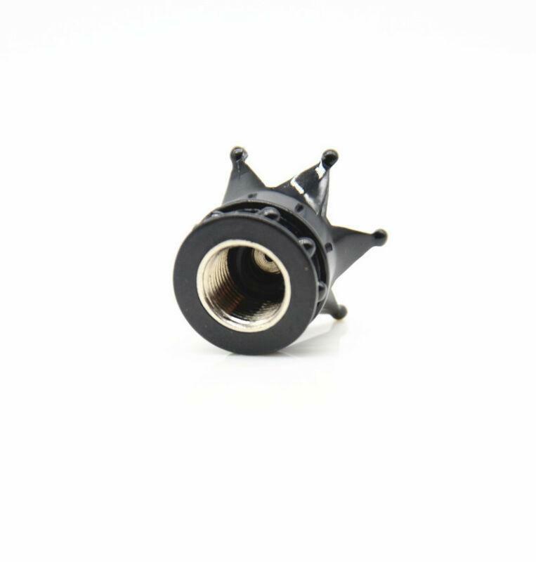 Car Suv Black King Crown Tyre Tire Wheel Valve Stems Air Valve Dust