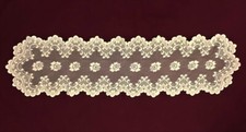 Heritage Lace Table Runner 12" x 43" Ecru Floriade Livingroom Bedroom
