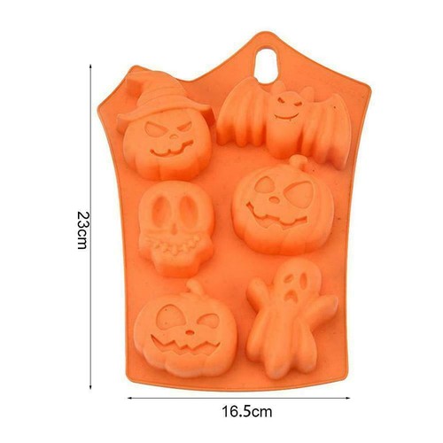 Silicone Halloween Cake Jelly Soap Mold Chocolate Baking Mould Tray Ice Cube DIY - Picture 5 of 5