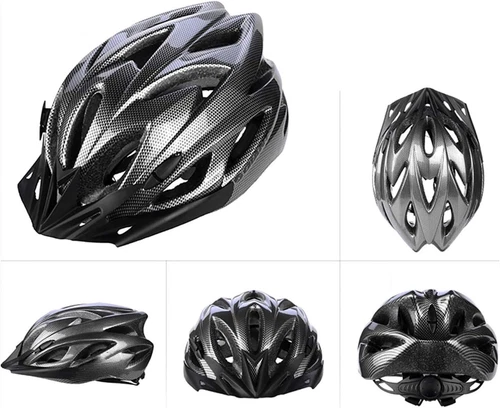 Fahrradhelm mit integriertem Formteil atmungsaktiv Sicherheitshelm Mountainbike - Bild 2 von 5