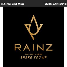 RAINZ Shake You Up 2nd Mini Album CD+Poster+Booklet+PhotoCard+Sticker