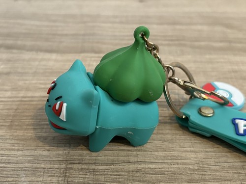 Pokémon 3D Bulbasaur Keychain Key Ring Bag Accessory Bag Pendant In Ex Cond - Picture 6 of 7