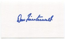 Dow Finsterwald Signed 3x5 Index Card Autographed PGA Golf Golfer PGA Champion