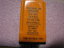 Diversified Electronics Relay #  TDB-24-DLA-72H  NSN: 5945-01-247-5324   24VDC