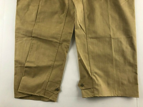 Vintage Japan WFS Waterproof Pant M Tan Canvas Exterior Neoprene Interior F - Picture 7 of 7